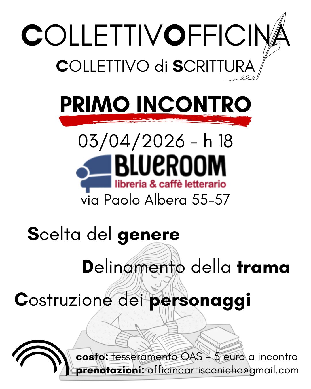 Primo incontro collettivo di scrittura