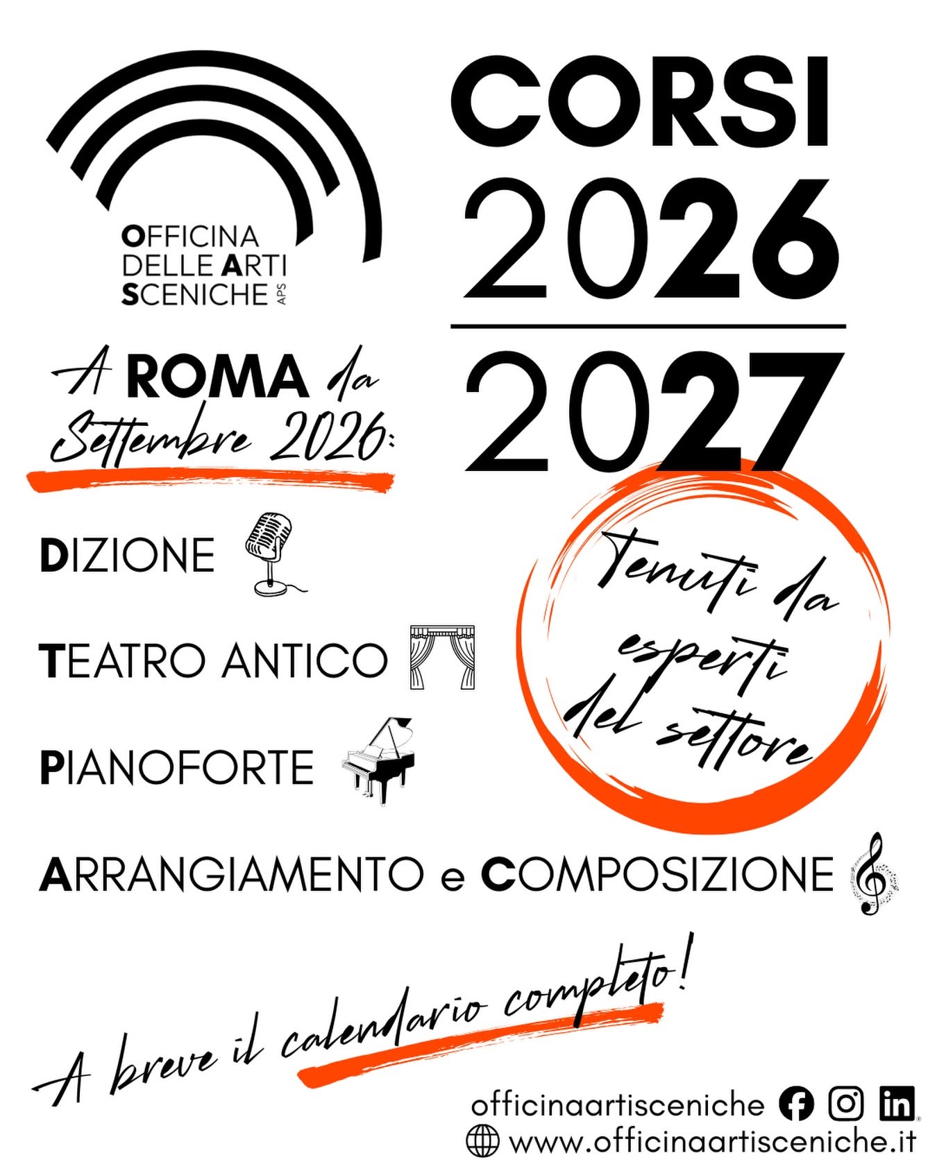 Anteprima dei nostri corsi 2026/2027